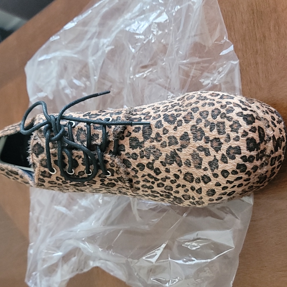 Mens platform shoes,  size 10-11, NIB, leopard print